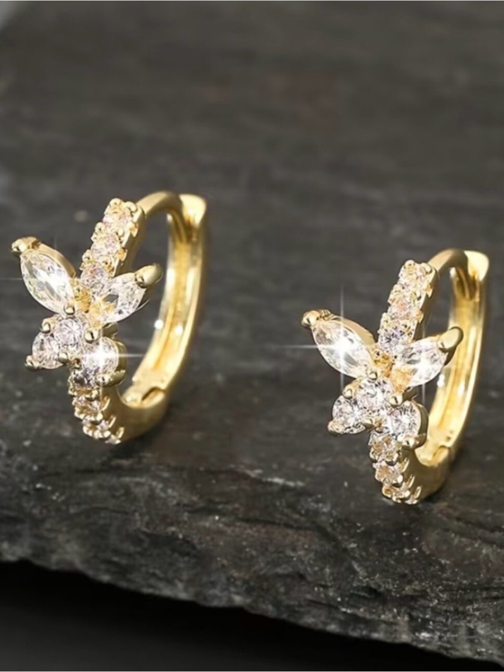14K Gold Womens 2ct Diamond Small Butterfly Hoop Earrings
New 14K Silver Jewelry